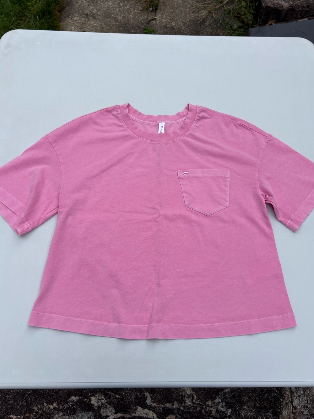 Fabletics Pink Pocket Tee